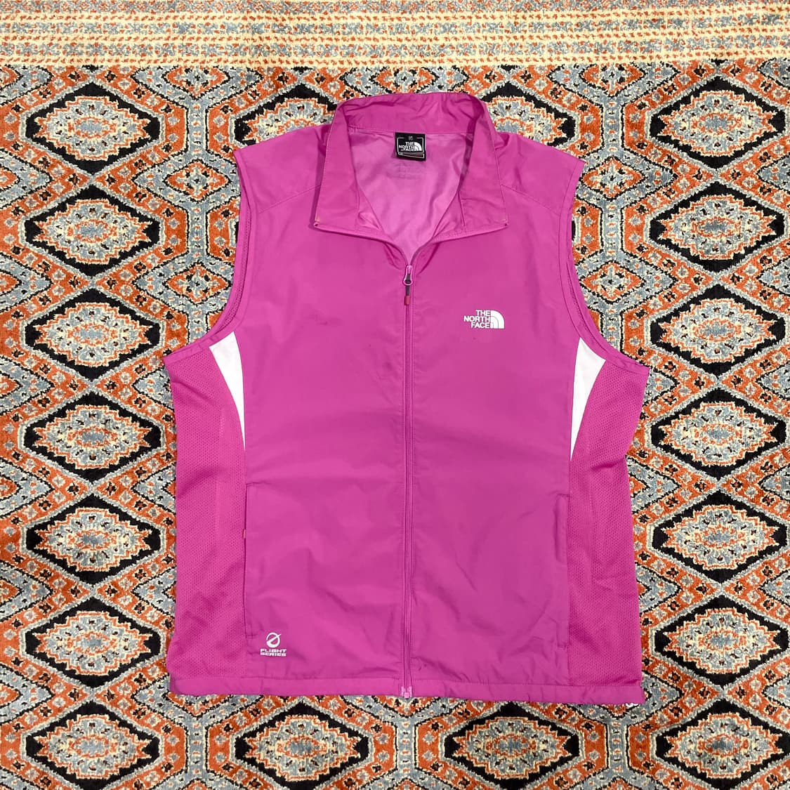 노스페이스 핑크 경량 조끼 여성XL 상품이미지1