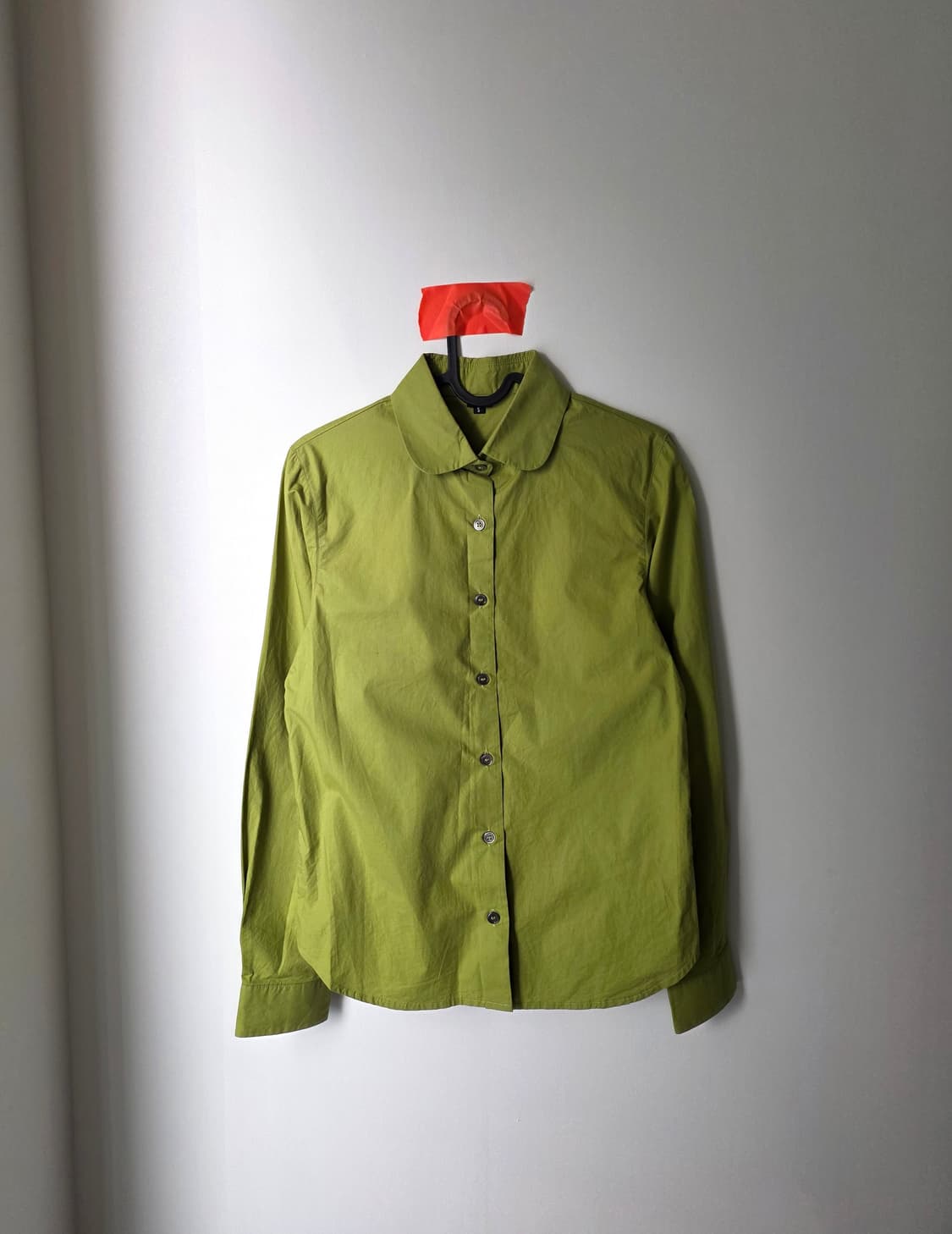 Unknown blue 라운드 카라 셔츠 (말차) 상품이미지1