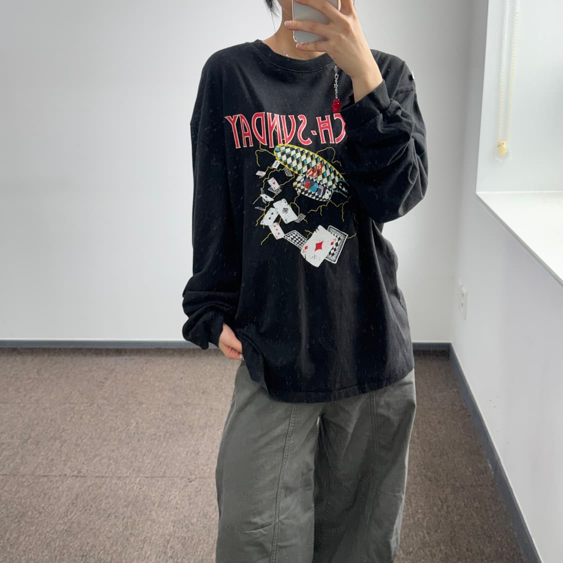 Fetch 페치 프린팅 블랙 롱슬리브  상품이미지2