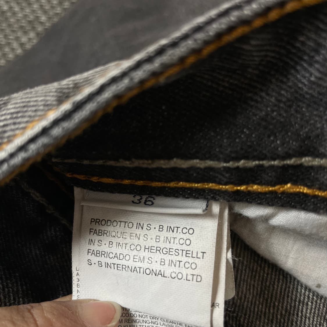 (36) 디젤 그레이 빈티지 워싱 데님 팬츠 상품이미지7