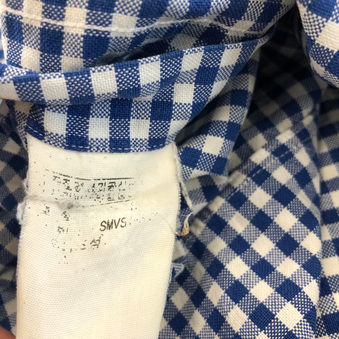 폴로 랄프로렌 블루 깅엄셔츠 S 상품이미지6