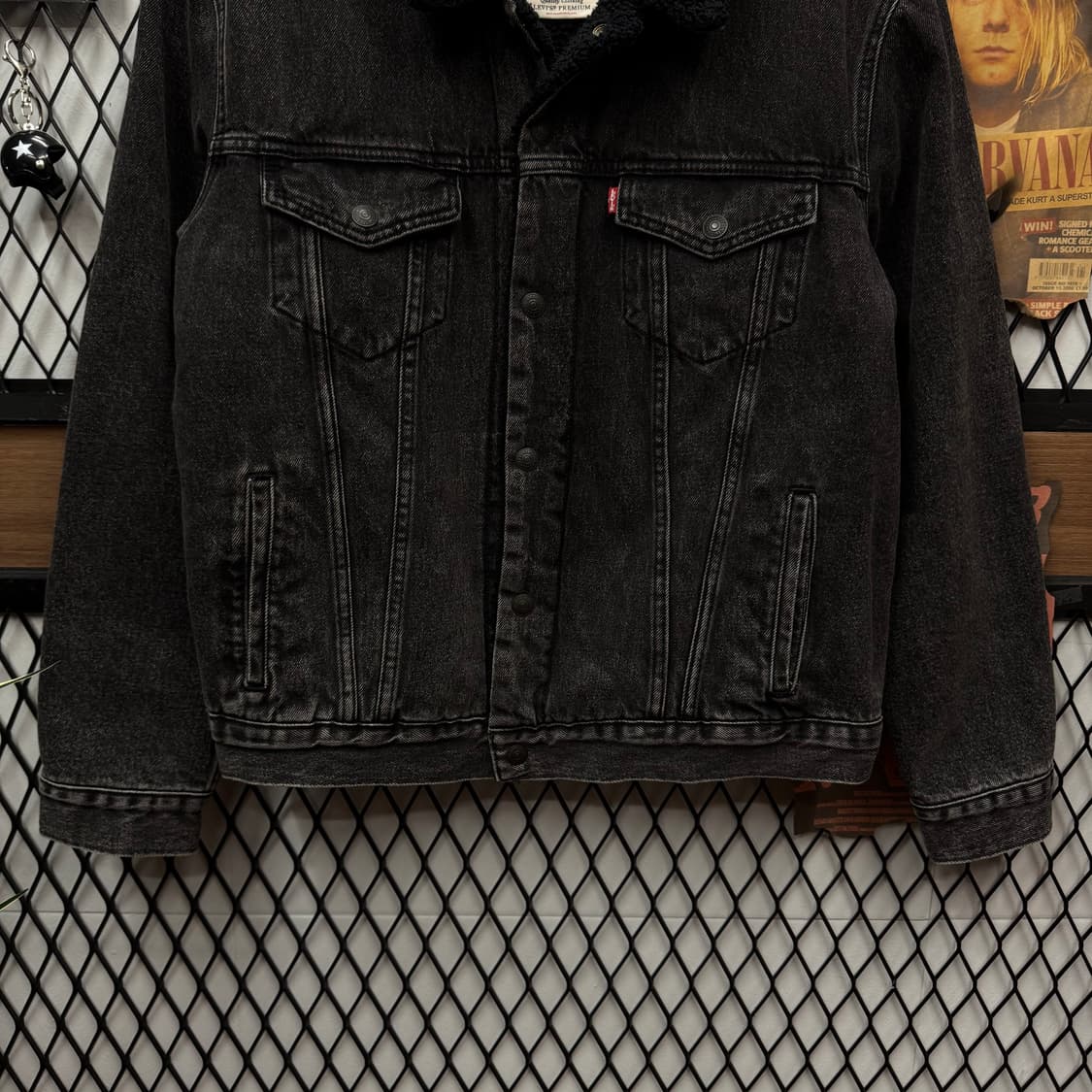 리바이스 타입 3 쉐르파 흑청 데님 트러커 자켓 상품이미지4