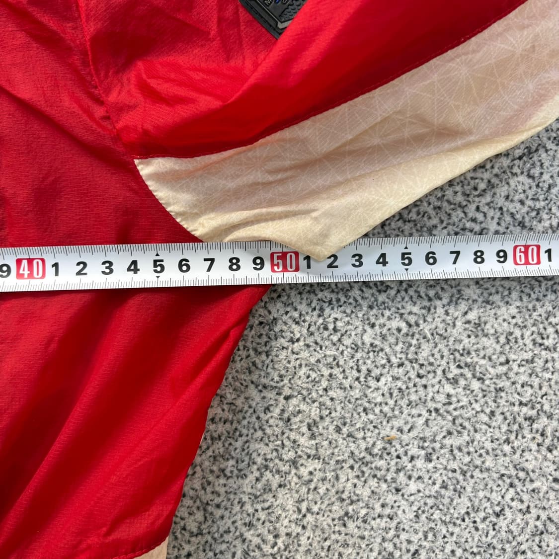 실측 밀레 골프 후드 바람막이 자켓 0423J 상품이미지7