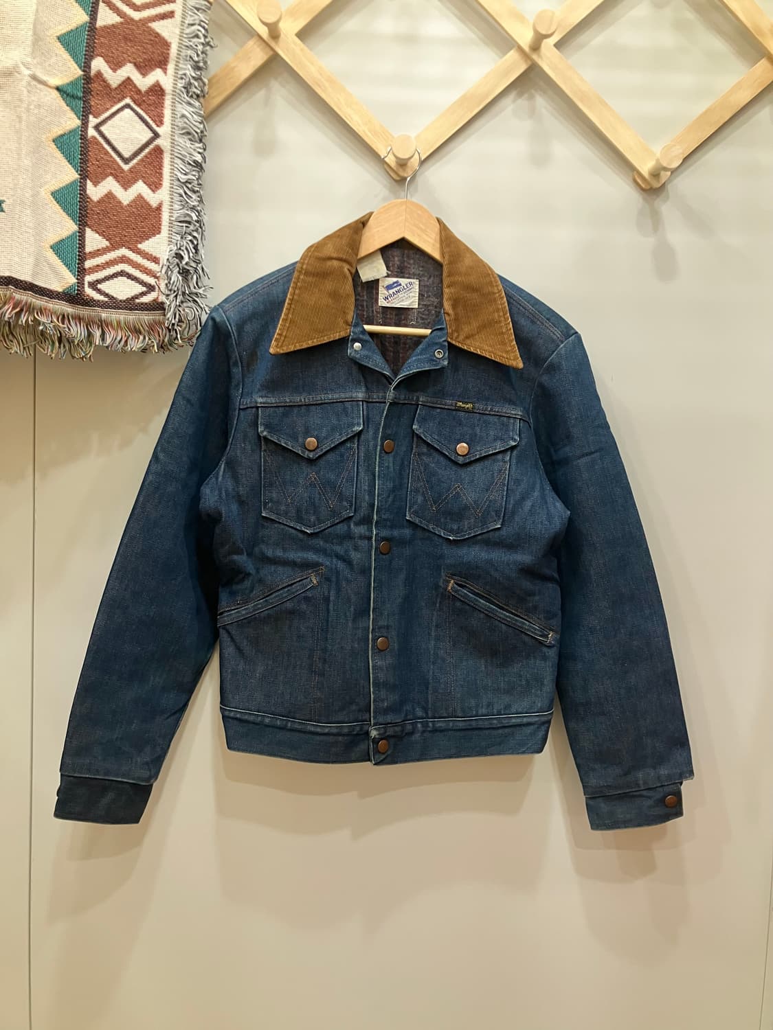 80s wrangler jr720nv 랭글러 블랭킷 데님 자켓 상품이미지1