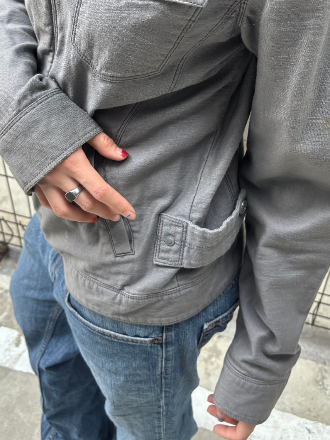 리바이스 그레이 밀리터리 자켓 상품이미지4