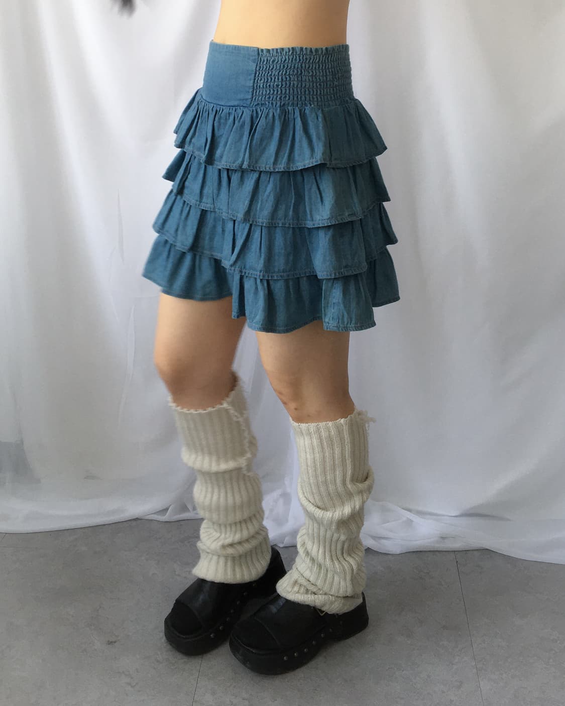 Layered mini skirt 상품이미지4