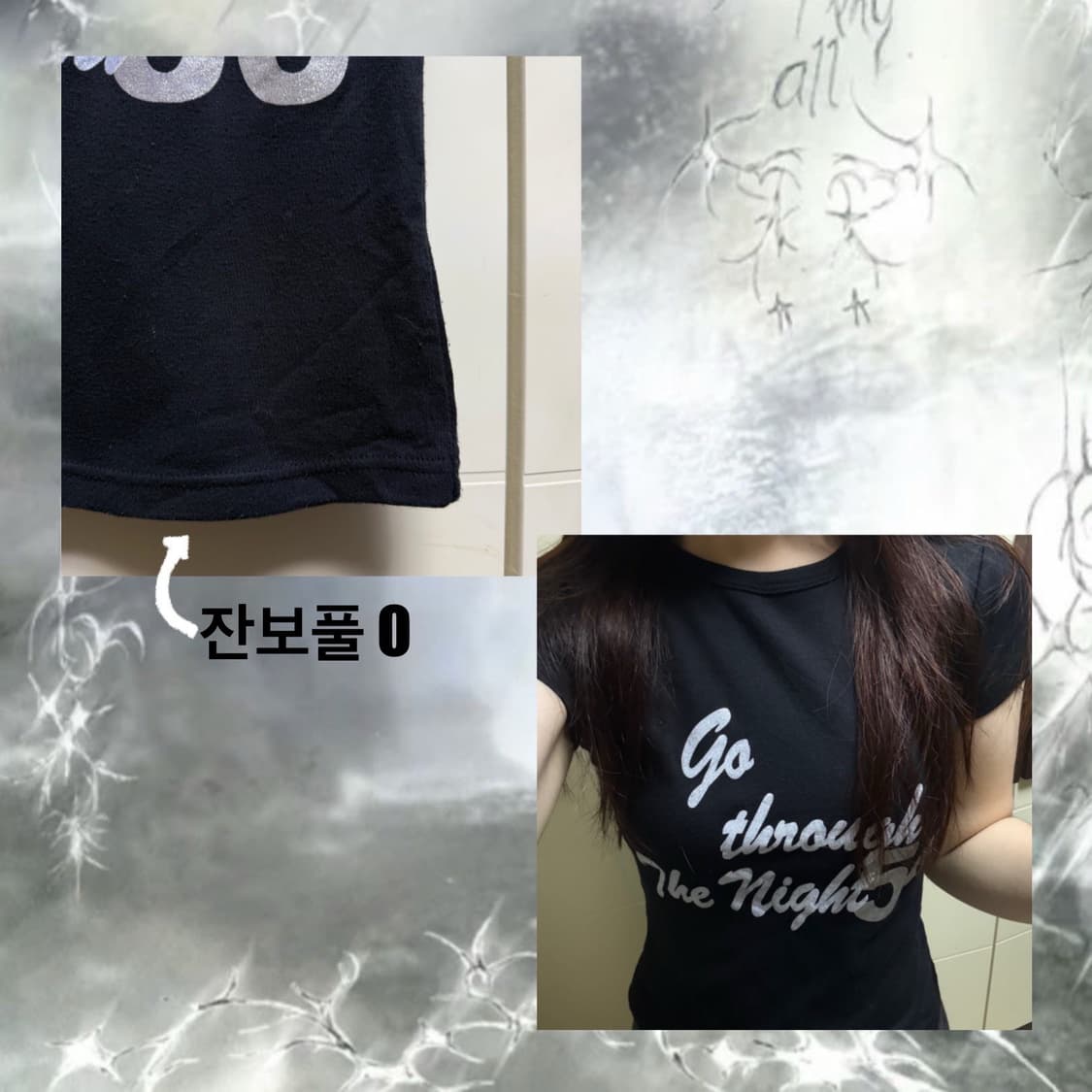 y2k 펑크 반팔 탑 상품이미지2