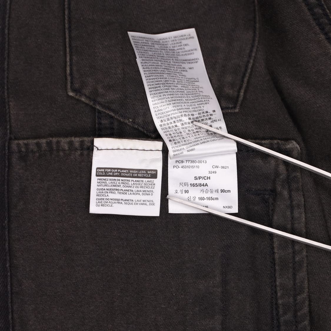 S 리바이스 프리미엄 흑청 데님 트러커 자켓 4238 상품이미지8