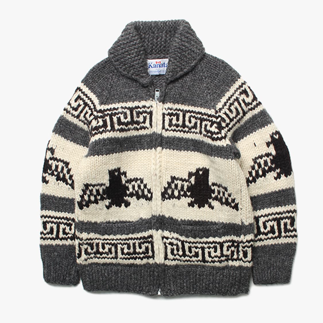  KANATA "Grey Knit Zip-up" 상품이미지1