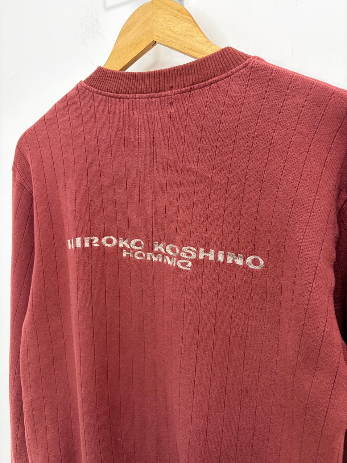 히로코 코시노 옴므 버건디 코튼 자켓 상품이미지8