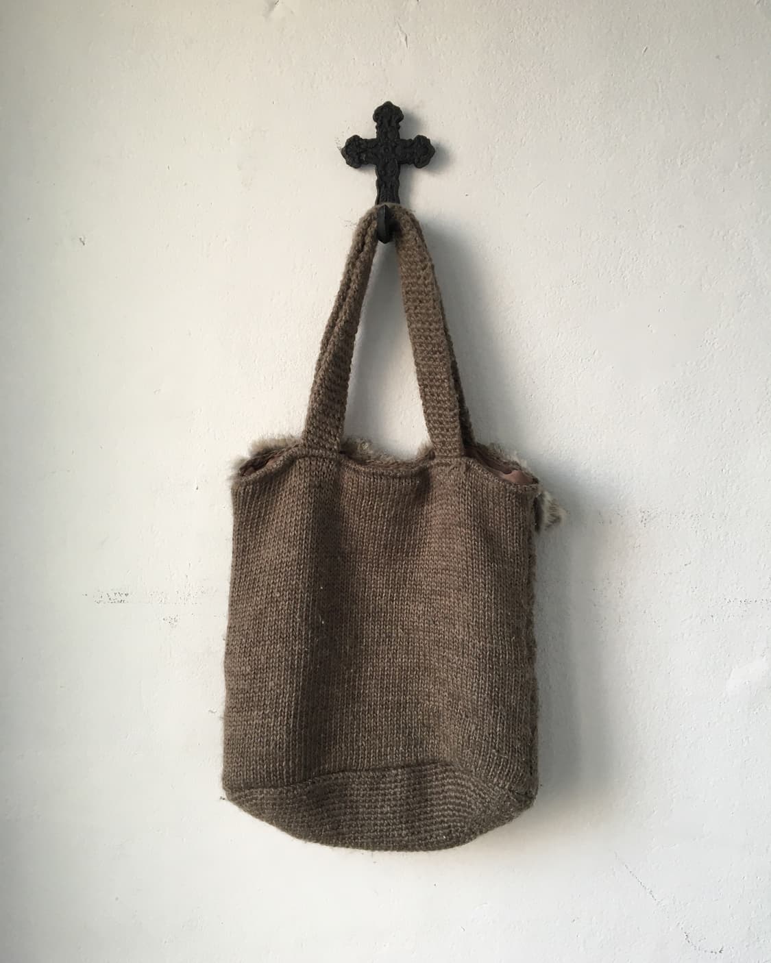  fur trimming knit bag 상품이미지2