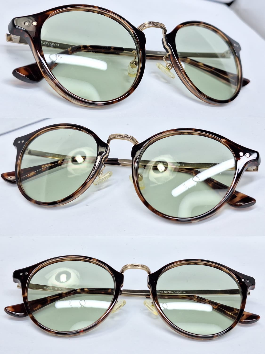 유니클로 361-463717 톨토이즈 레오파드 호피 메탈 콤비 안경테 상품이미지6