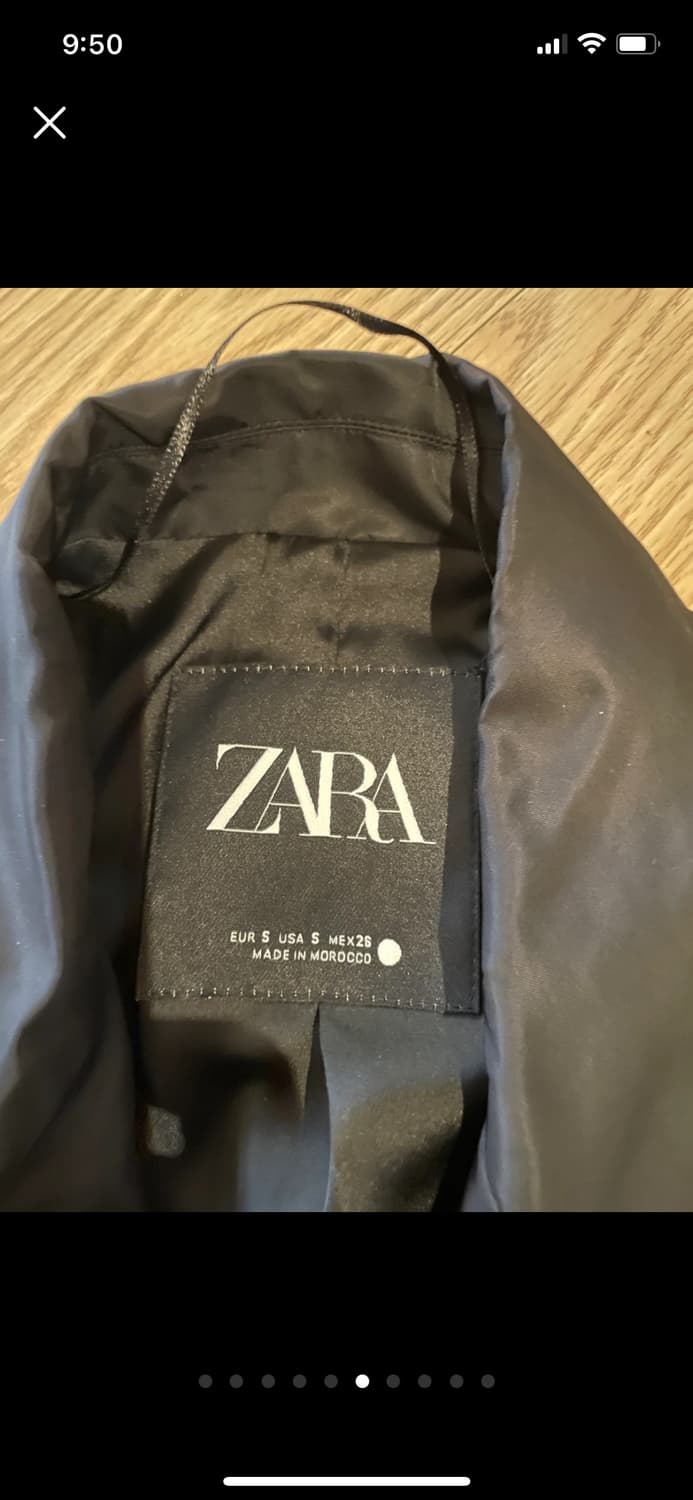 [시착만] 프라다원단 자라 블랙 블레이저 S - 가벼운 방수, 상품이미지5