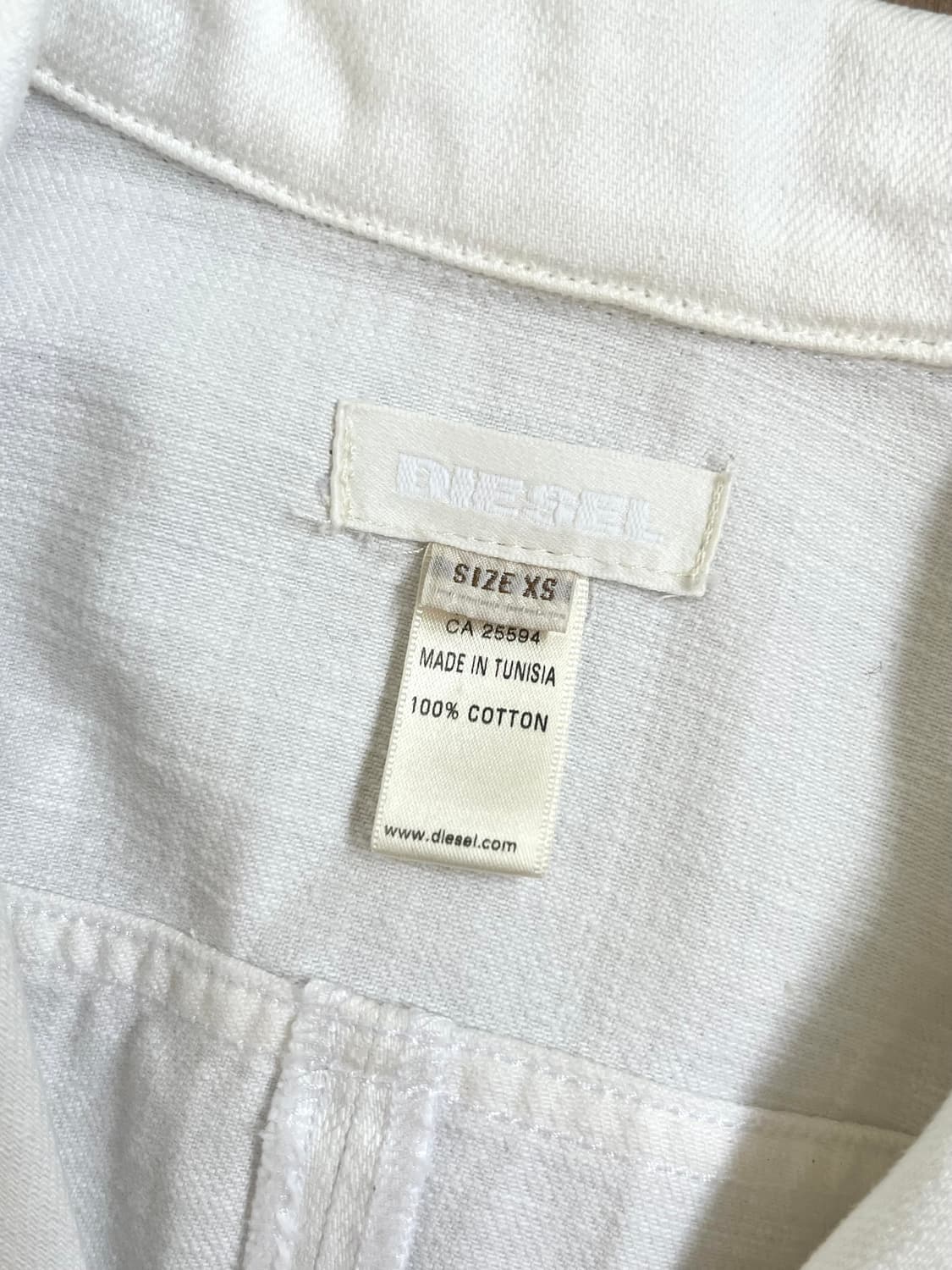 DIESEL 아카이브 화이트 데님 자켓 상품이미지10