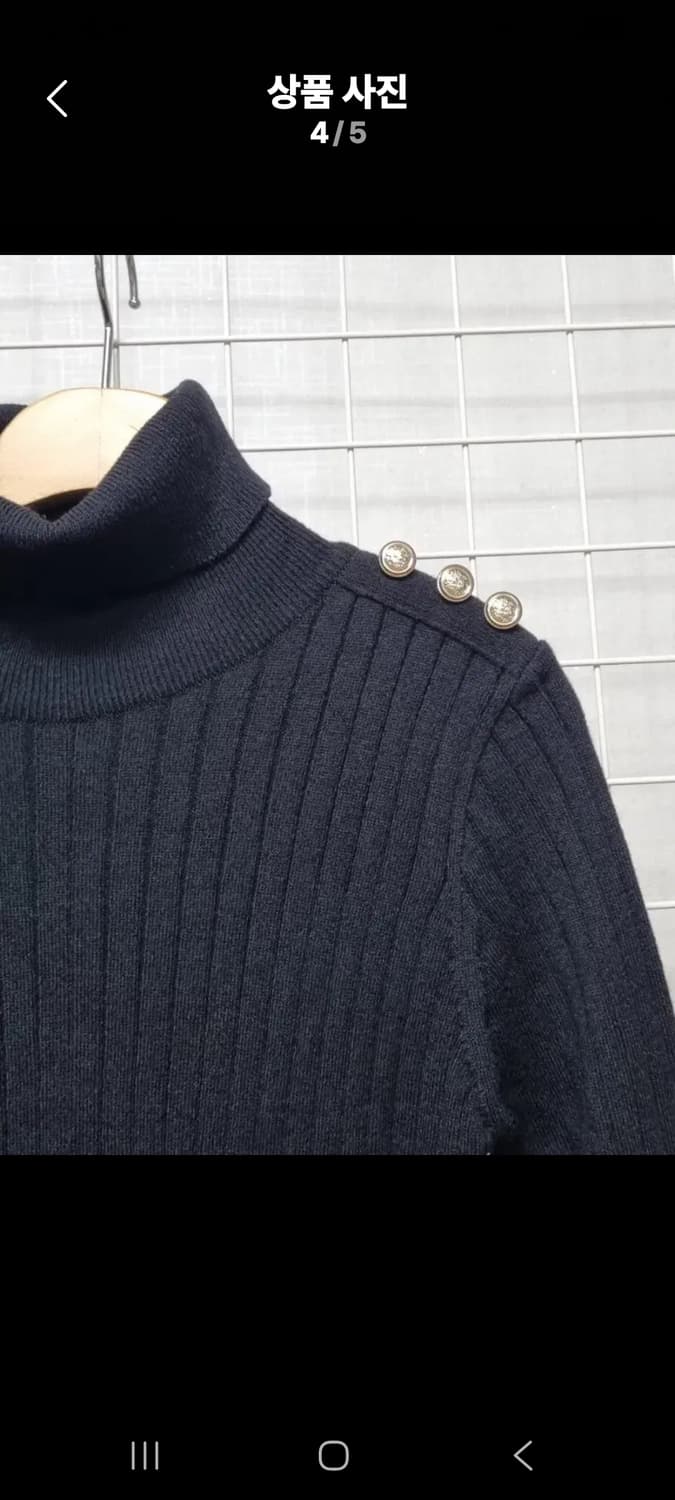 (택포) 줄로그 니트원피스 (블랙) 상품이미지4