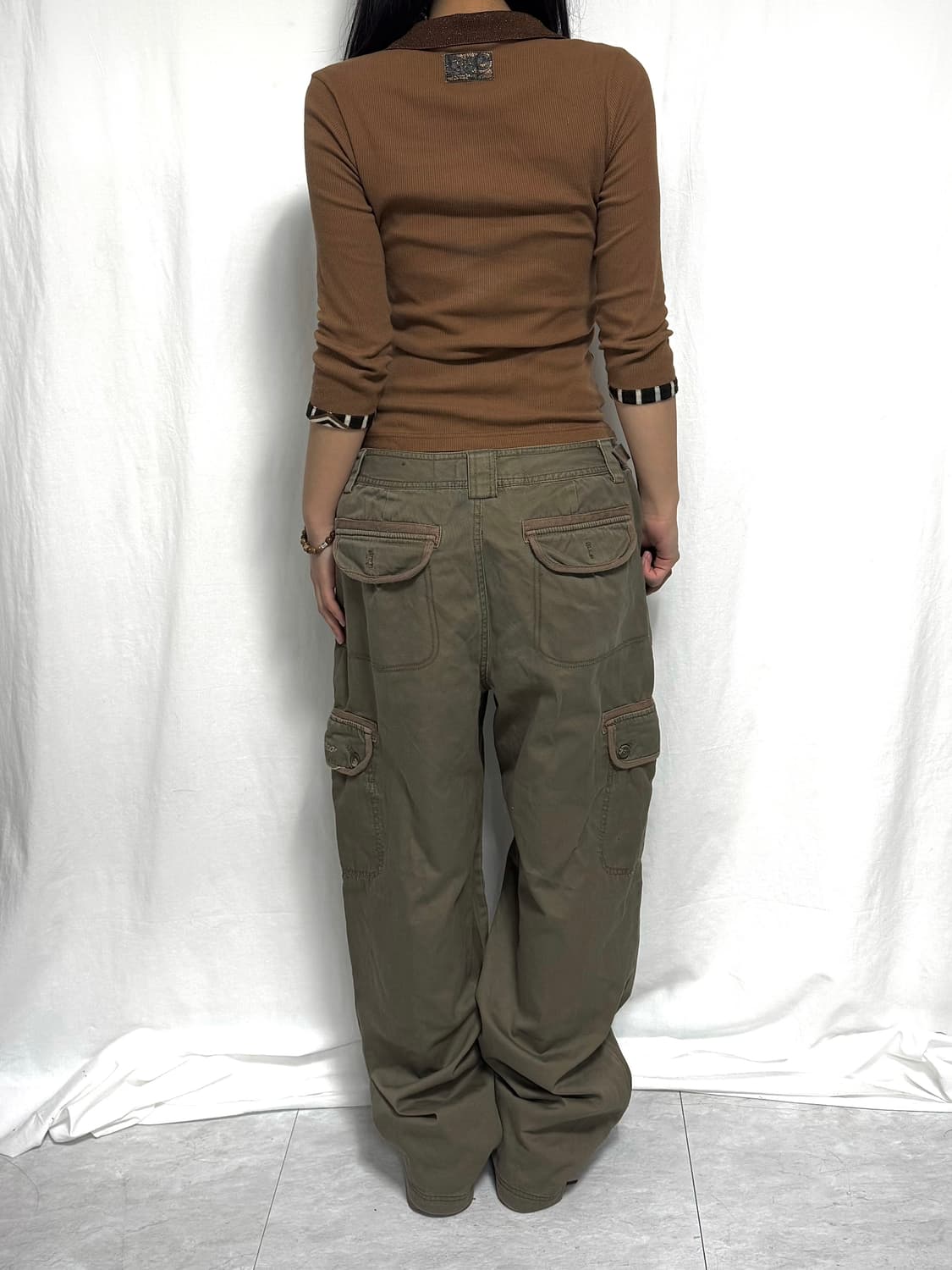 Khaki cargo pants 상품이미지3