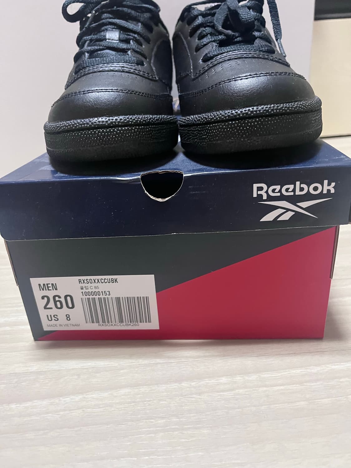 리복 클럽 C85 블랙 260 상품이미지2