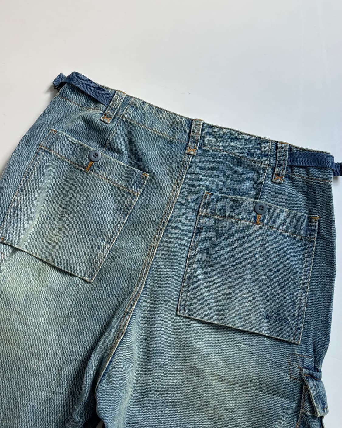 NAUTICA 노티카 와이드 카고포켓 데님 팬츠 상품이미지7