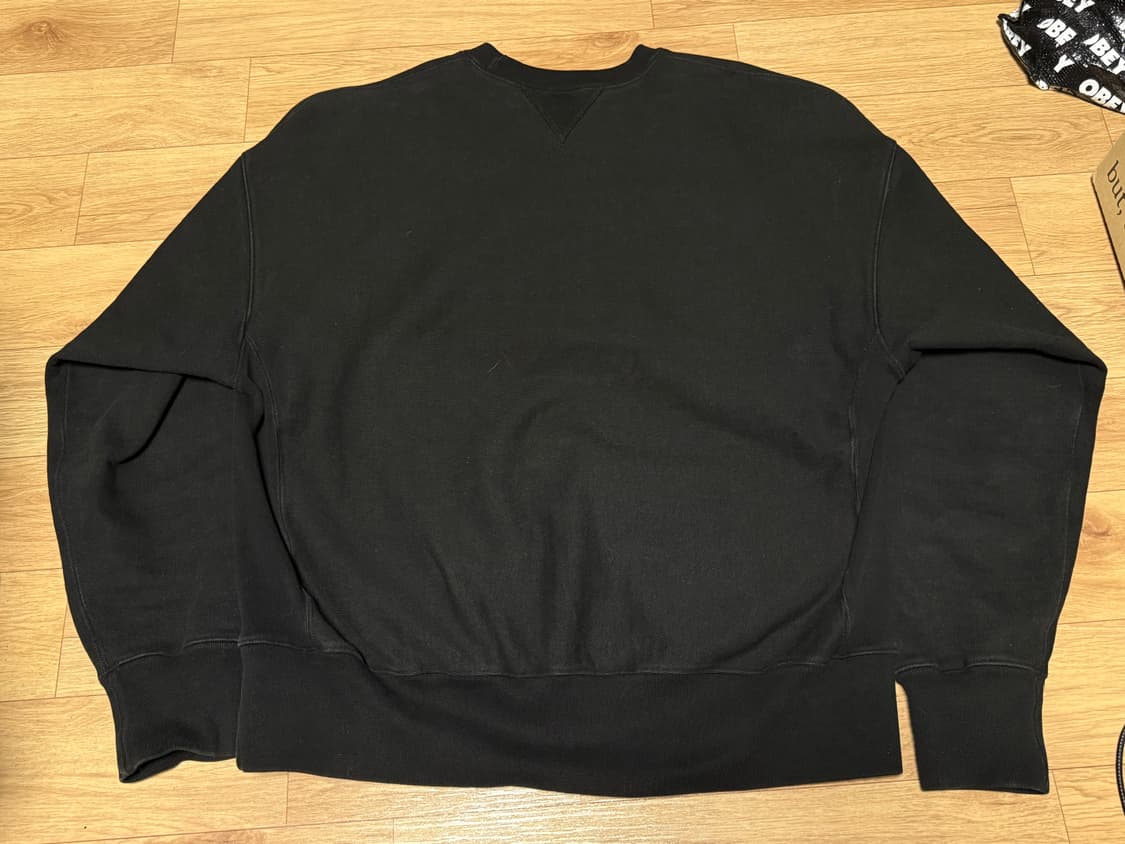 아웃스탠딩 리버스 헤비 스웻 맨투맨 블랙 L 상품이미지3