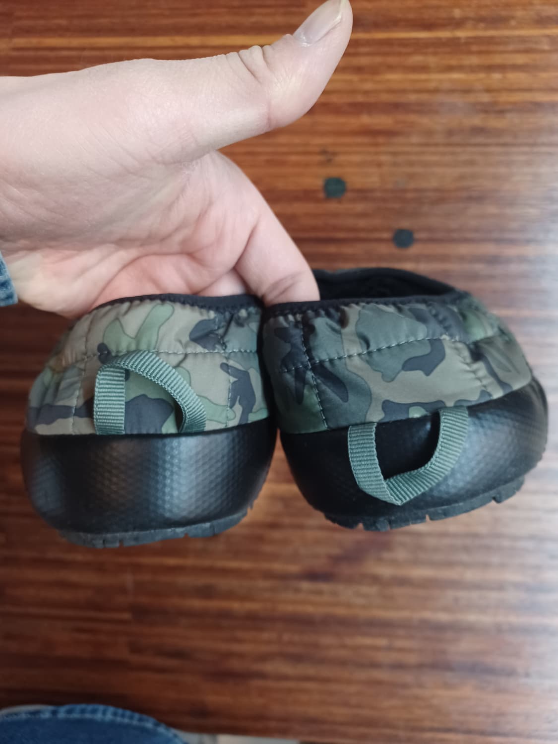 노스페이스 카모 뮬 패딩 신발 270 상품이미지3