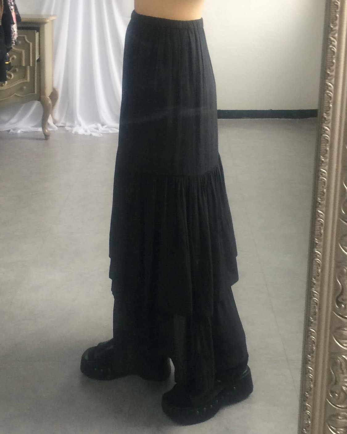 Layer long skirt 상품이미지7