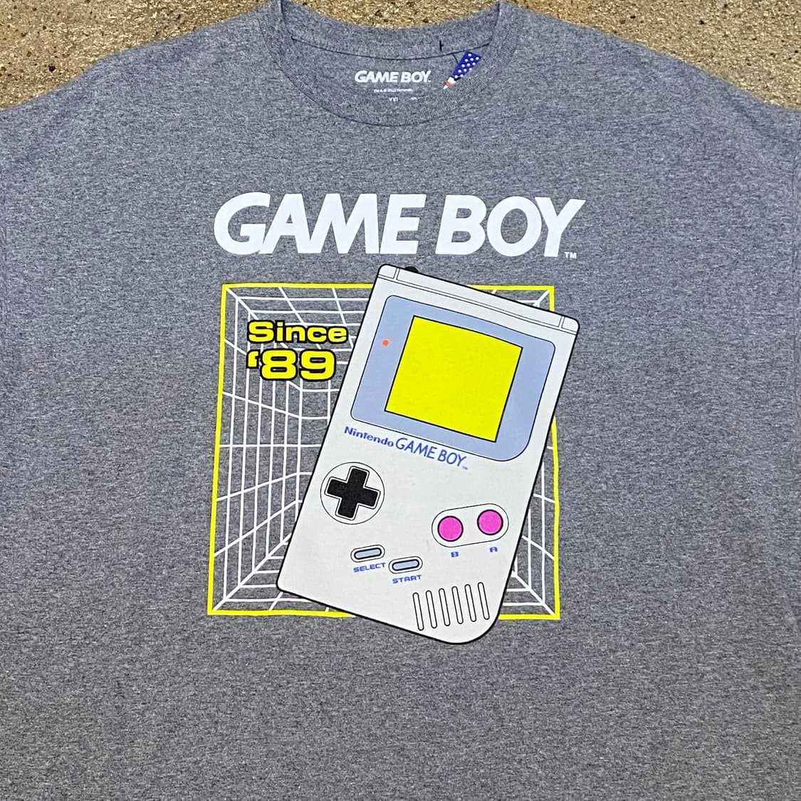 미국 빈티지 정품 닌텐도 게임보이 굿즈티 포인트 반팔티 상품이미지3