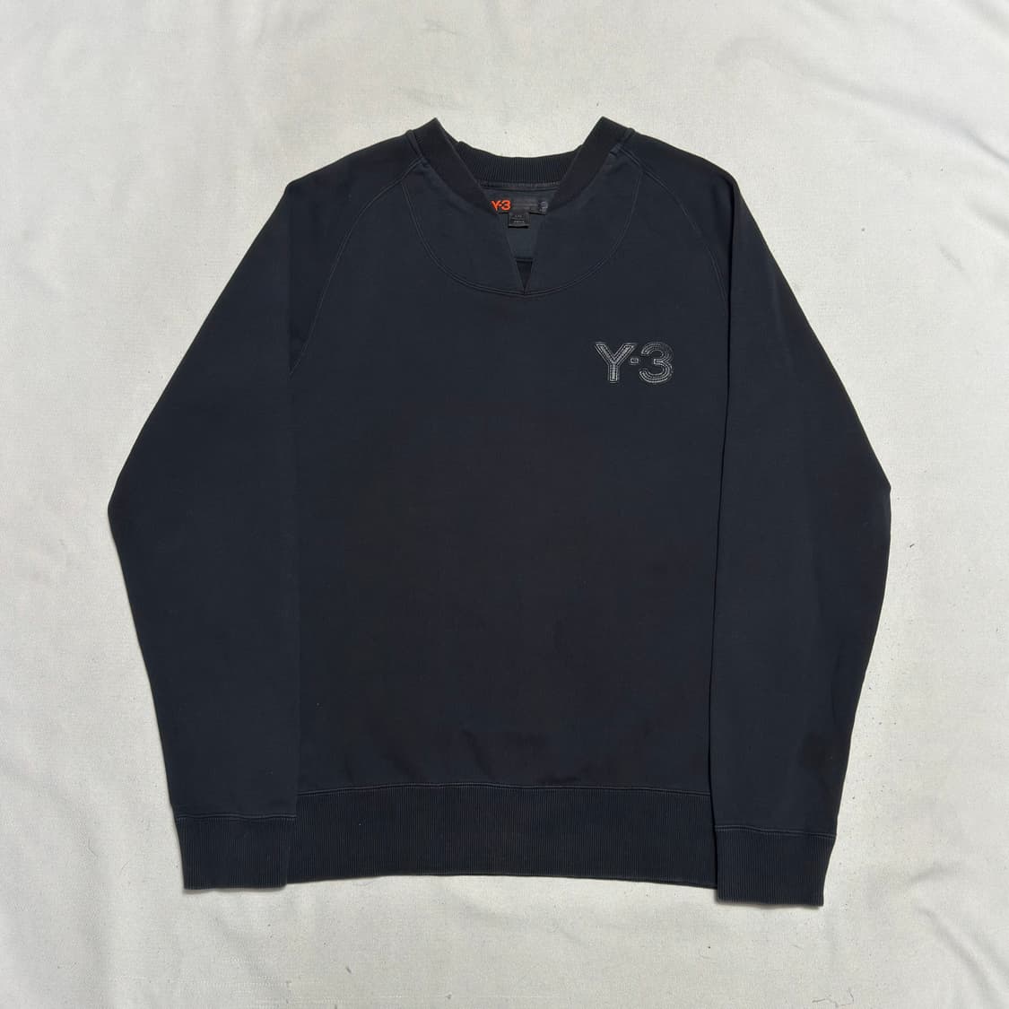 L Y-3 로고 패치 블랙 긴팔 티셔츠 상품이미지2