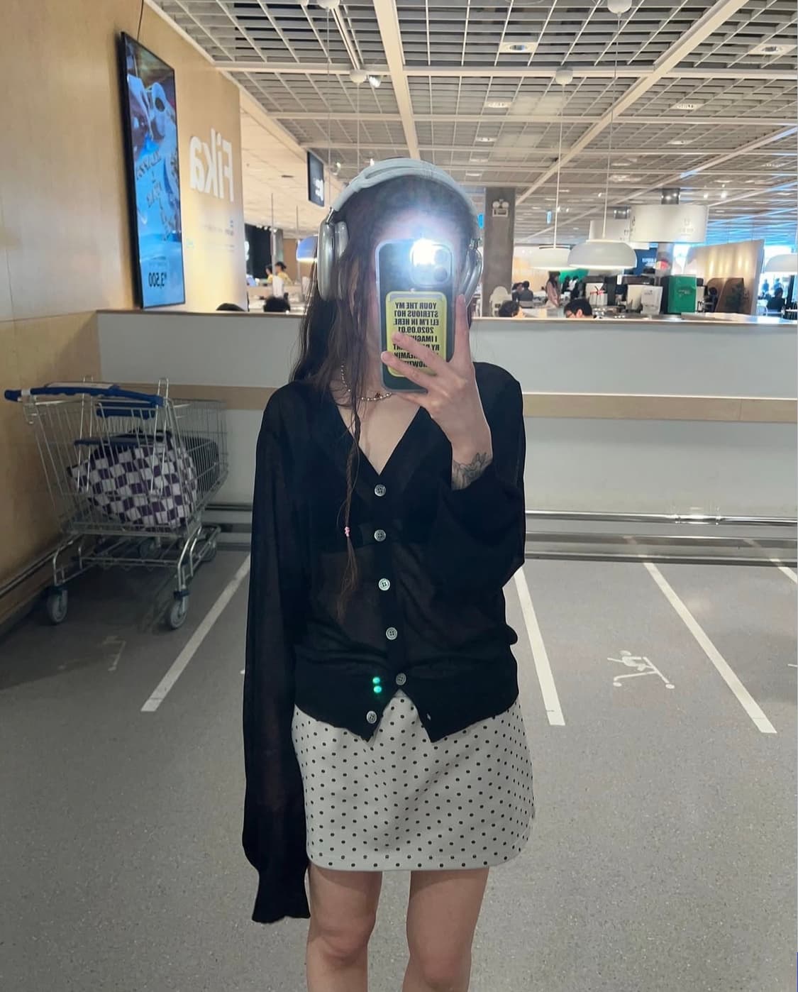 미스테리어스호텔 도트스커트 상품이미지2