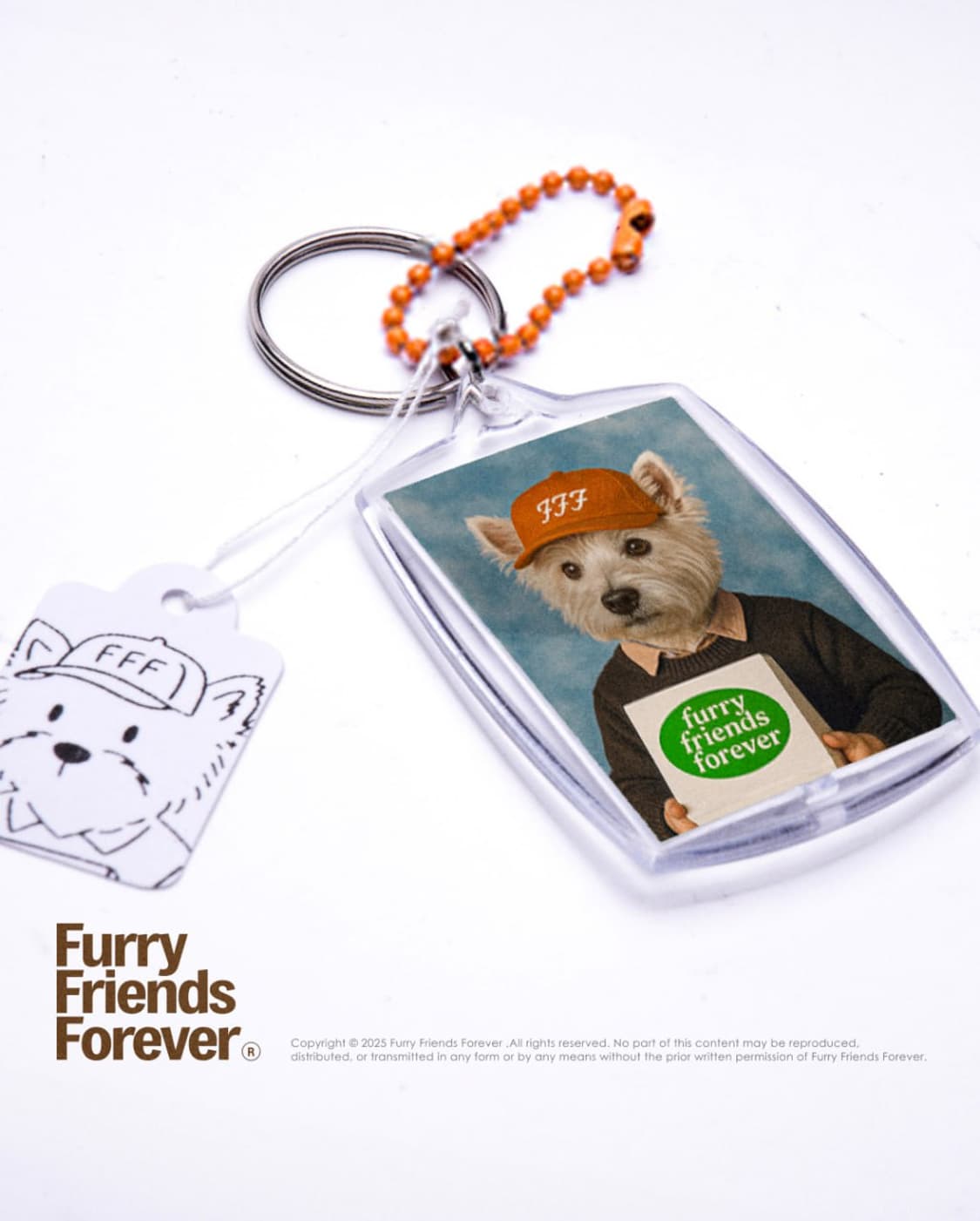 (FFF)시그니처🥕볼캡 강아지키링 🐕 (orange/brown) 상품이미지1