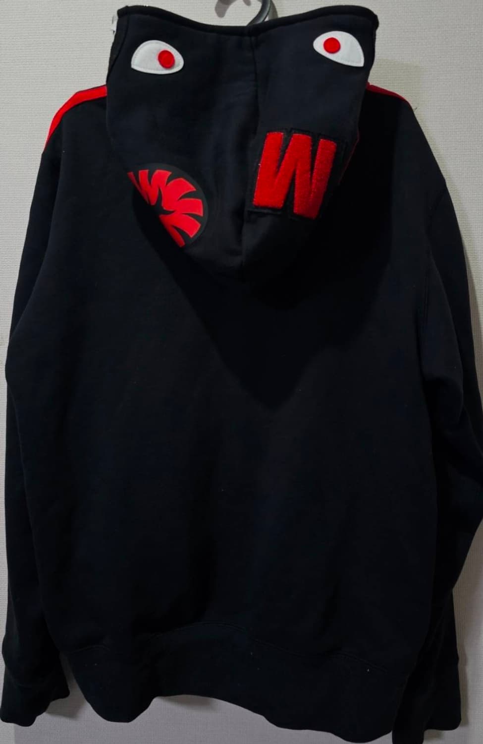 아디다스 x 베이프 샤크후드블랙 100 / L 상품이미지3