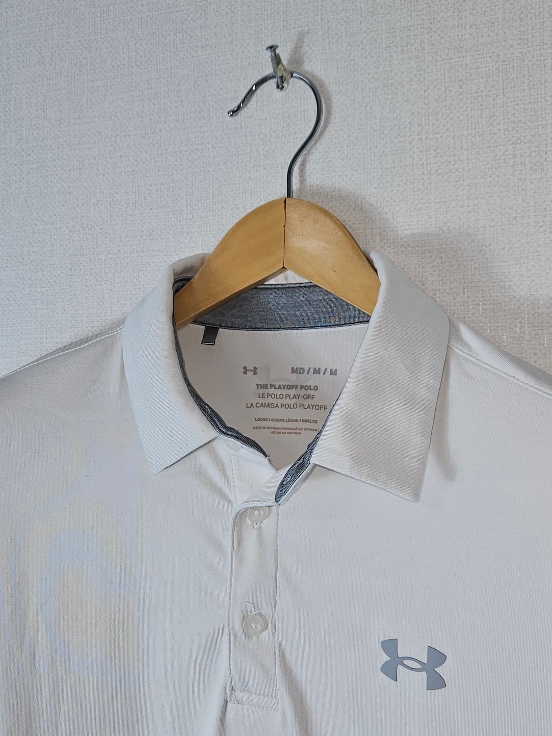 언더아머 UA 기능성 카라티 폴로 반팔 피케티 화이트 M 상품이미지2