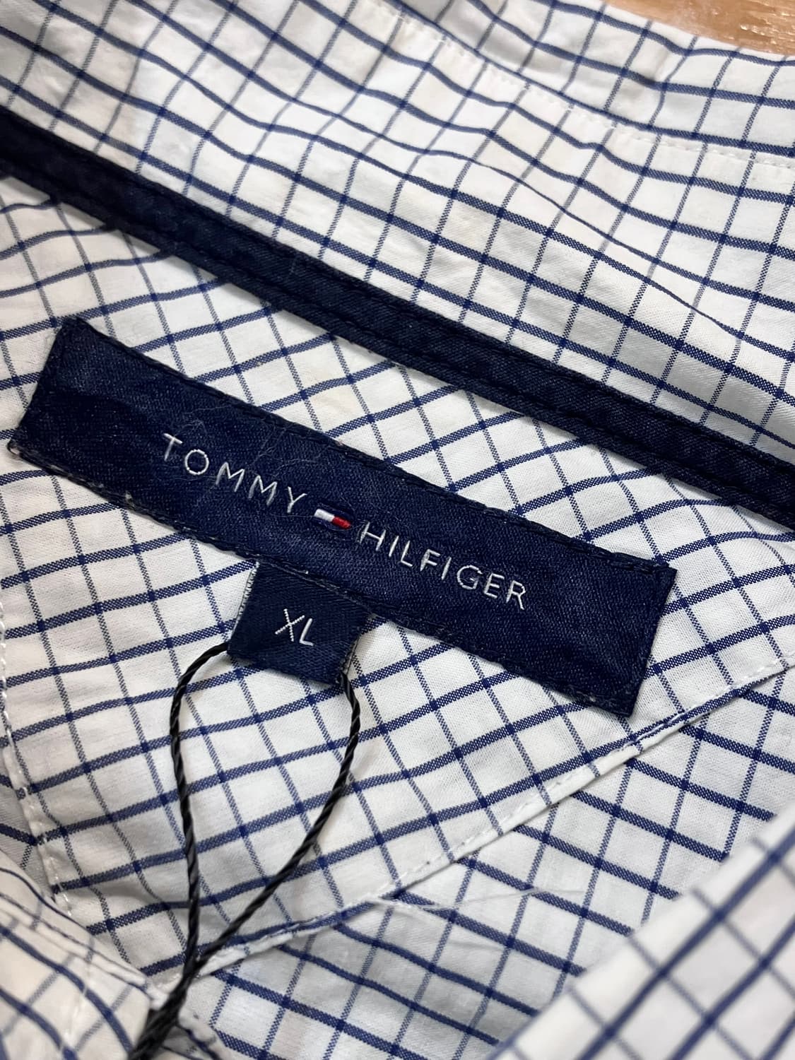 타미힐피거 체크 셔츠 화이트 XL  #csz3026  상품이미지4