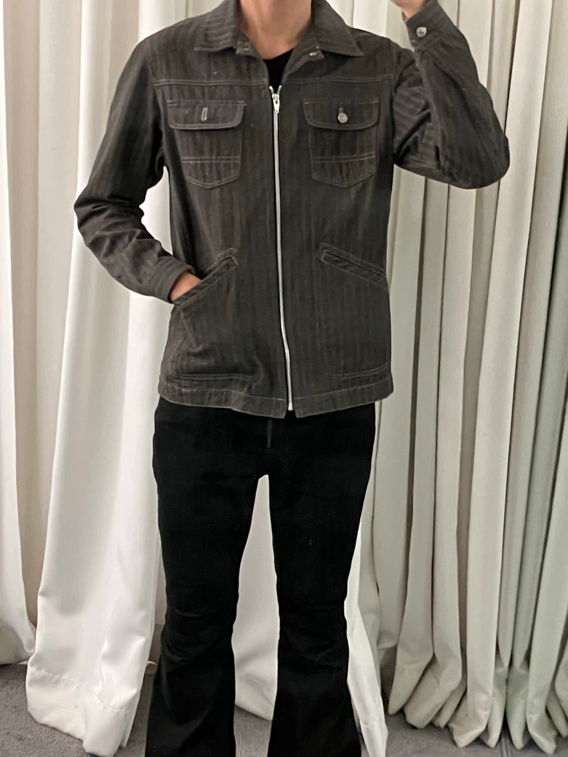 타케오 키쿠치 히코리 스트라이프 워크 자켓 3 상품이미지5