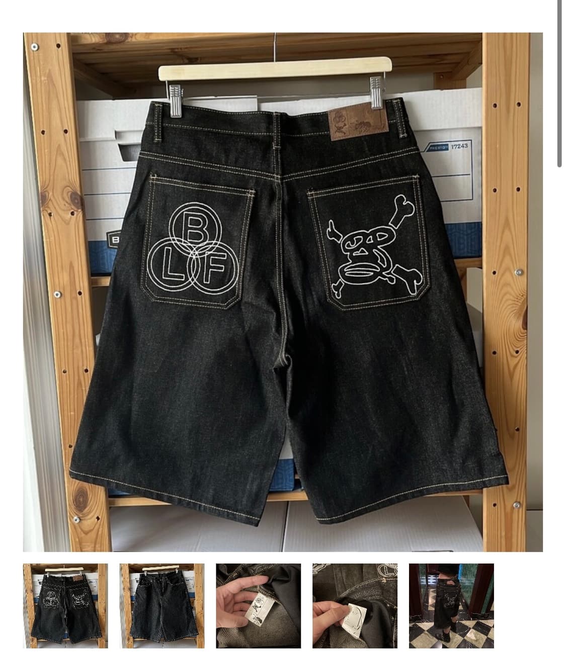 보이롱페이스 BLF denim shorts L 상품이미지2