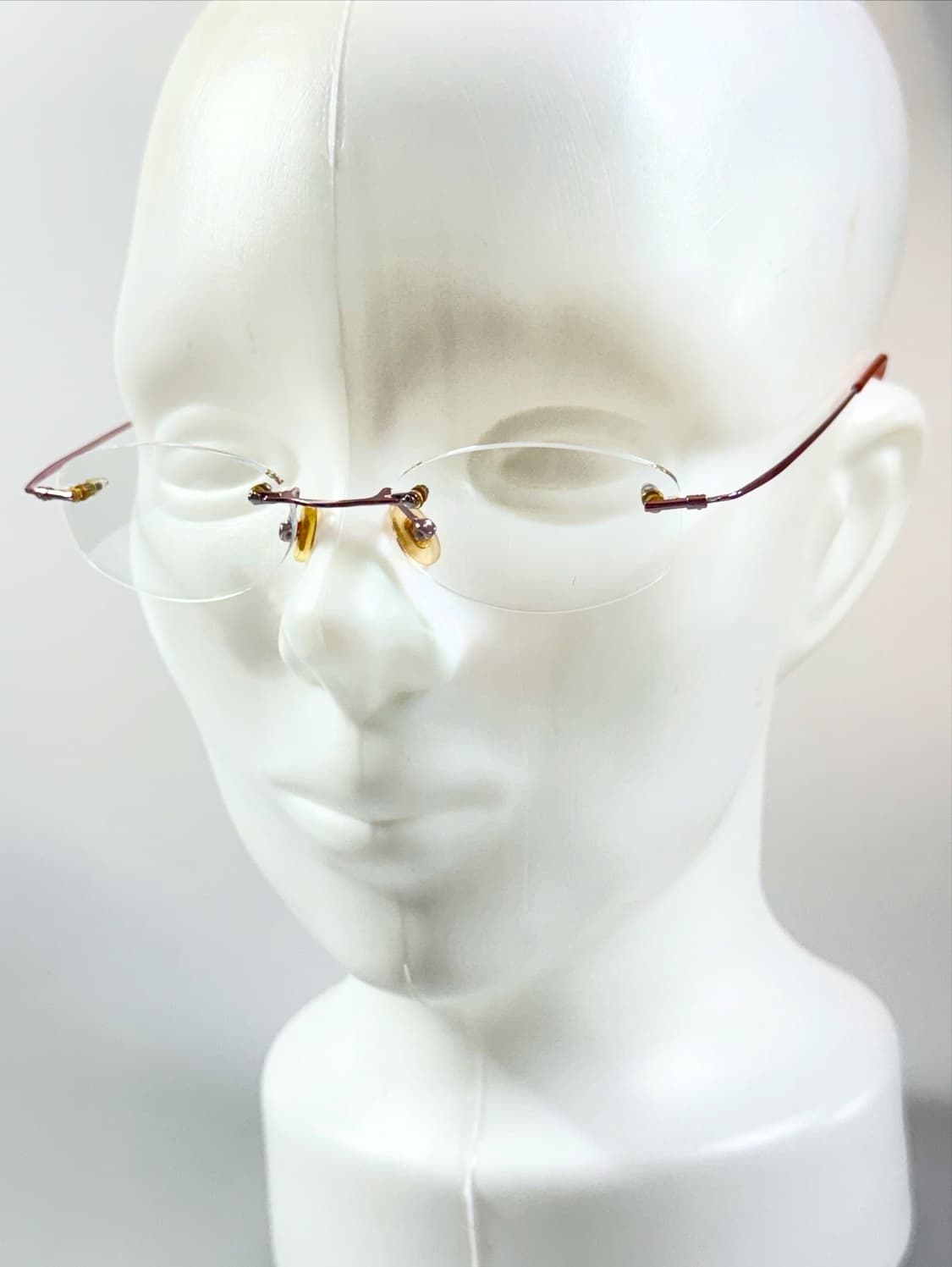 90s TITANIUM OPTICAL 무테 스퀘어 빈티지 안경 상품이미지8