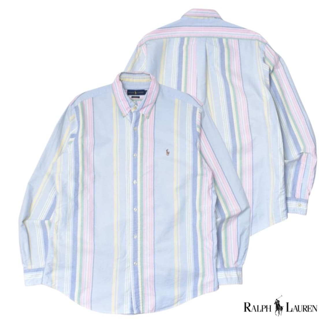 폴로 랄프로렌 신형라벨 스트라이프 셔츠 남방 L N0810 상품이미지1