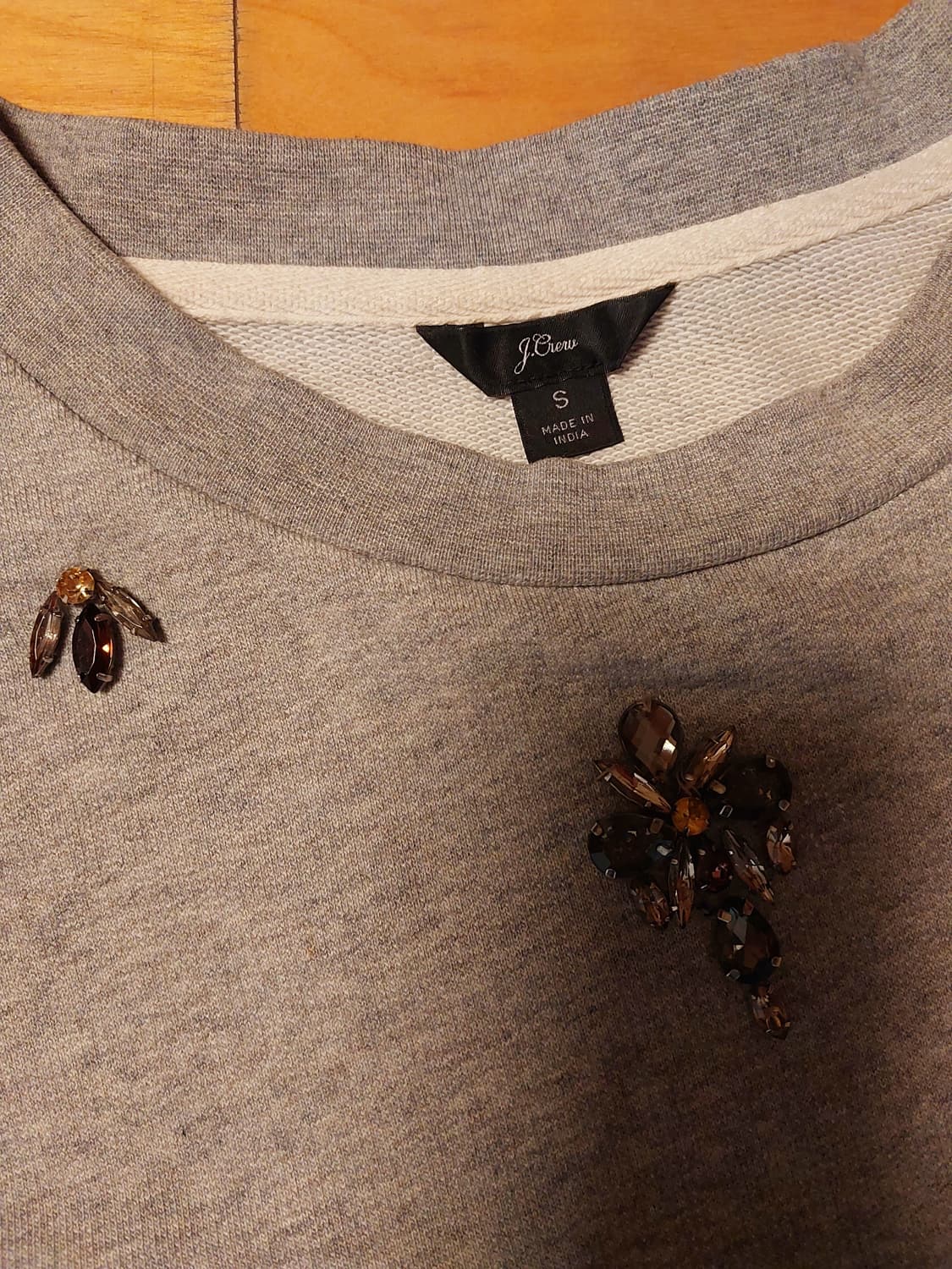 제이크루 비즈 스웻셔츠 그레이 S 상품이미지3