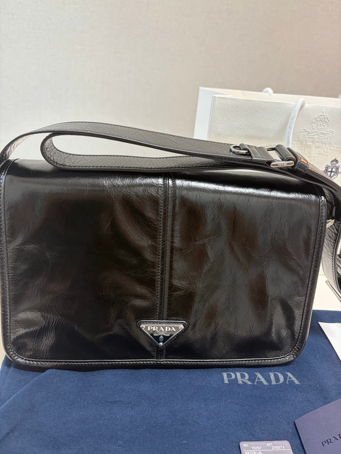 프라다 레더 숄더백 상품이미지6