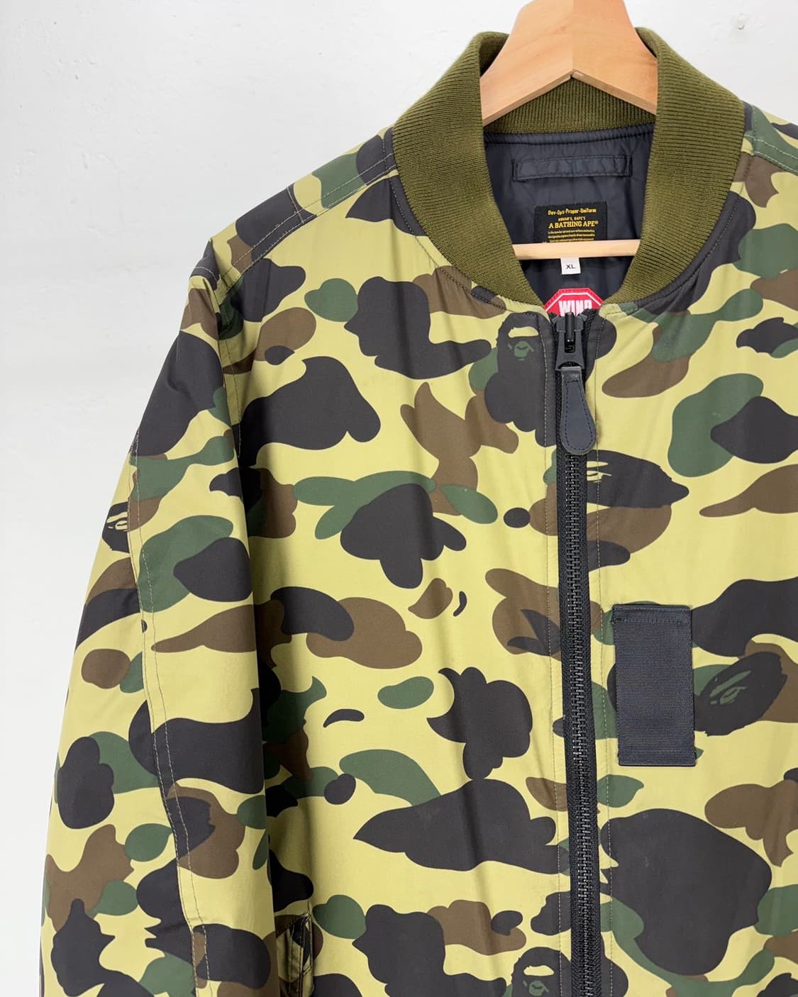 베이프 퍼스트 카모 나일론 트윌 자켓 아미그린 상품이미지2