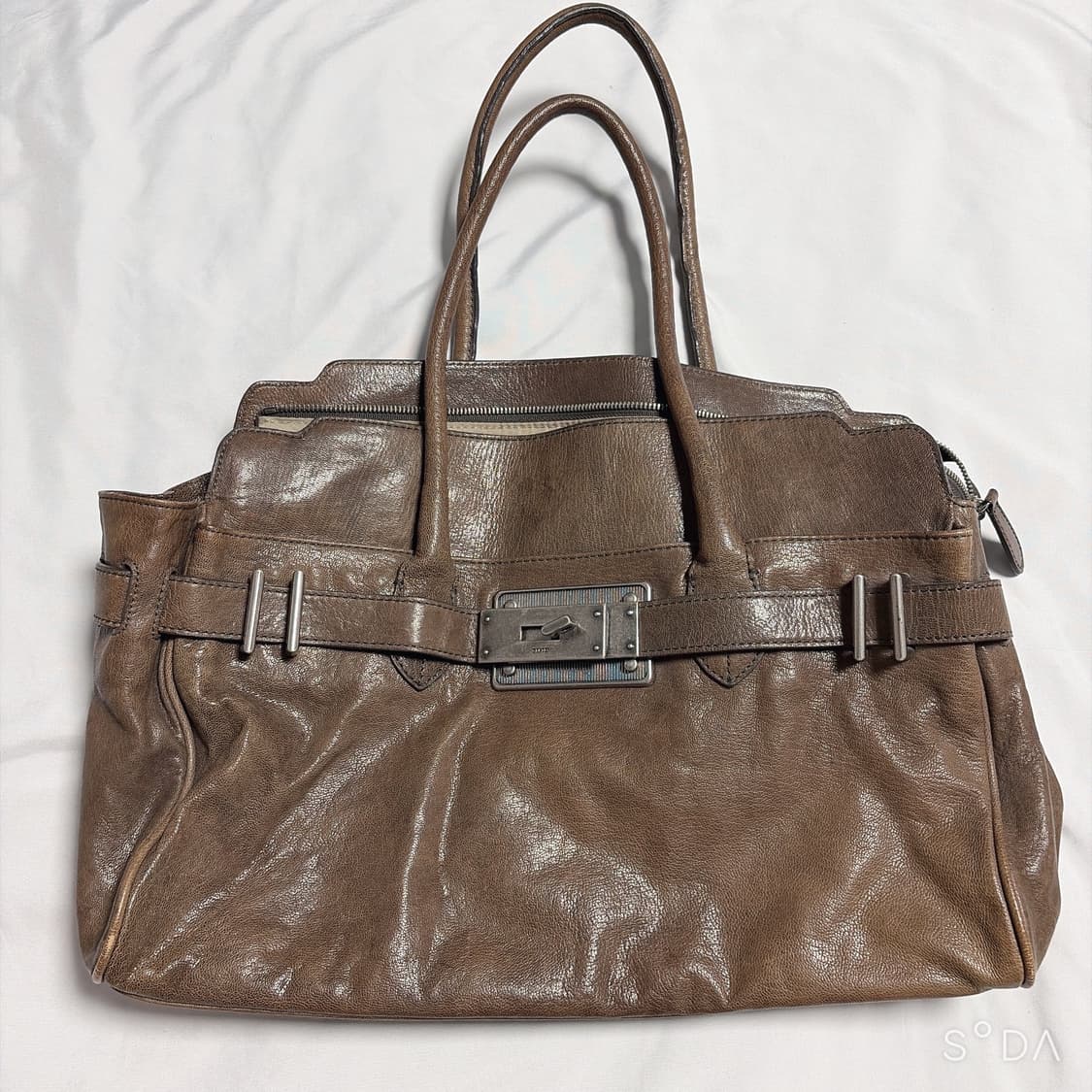 TIME 타임 브라운 숄더백 상품이미지1