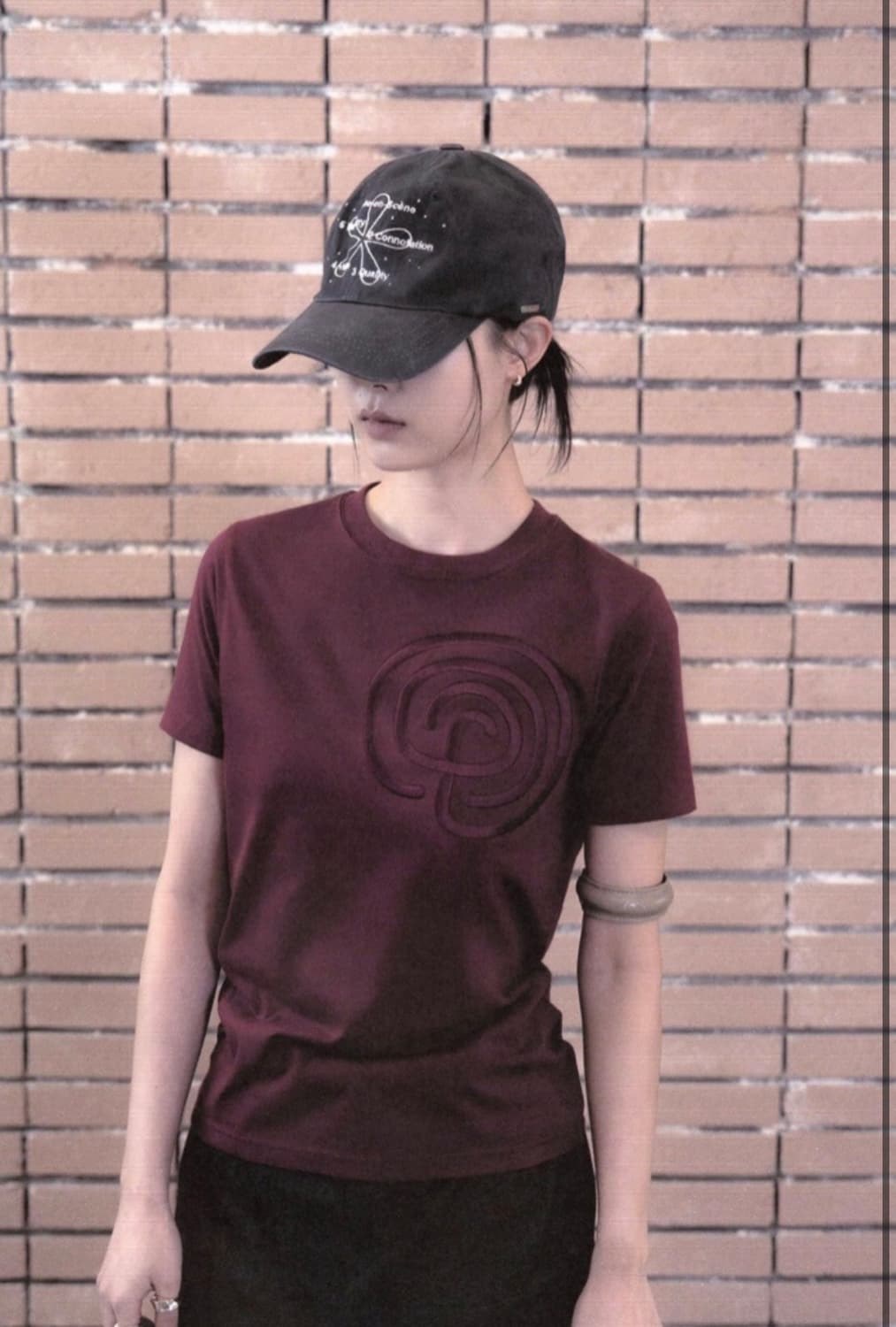 핀다웃 heart labyrinth 티셔츠 MELANGE GREY 상품이미지3