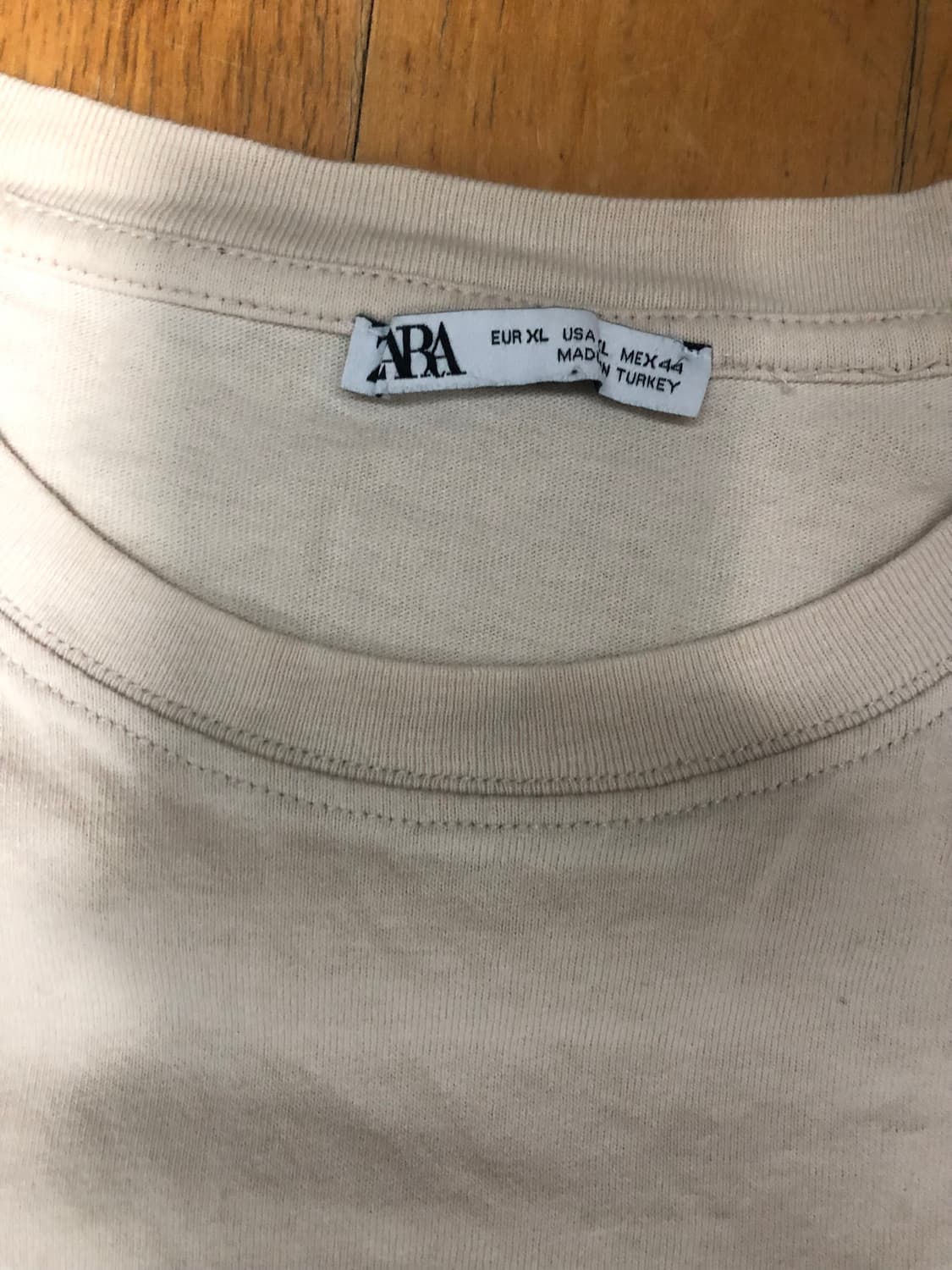 자라 패치 크로셰 반팔 티셔츠 XL 상품이미지6