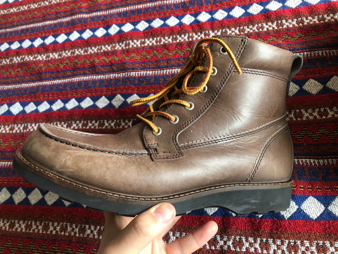 에코 브라운 레더 목토부츠 270 상품이미지1