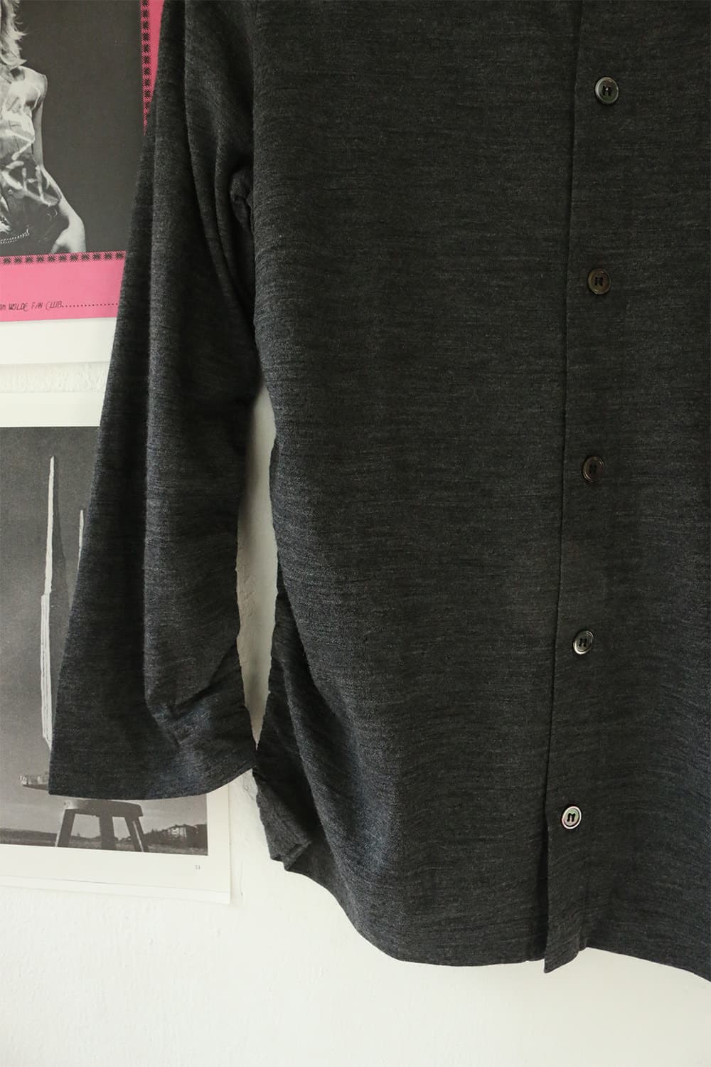 꼼데가르송 트리콧 울 사이드 셔링 가디건 상품이미지6