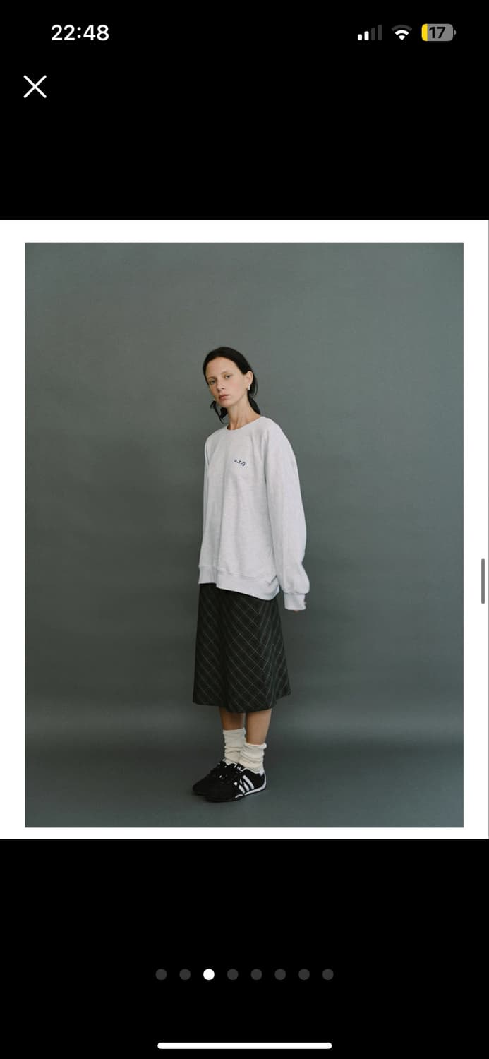 유라고 Britten check skirt_green 상품이미지3