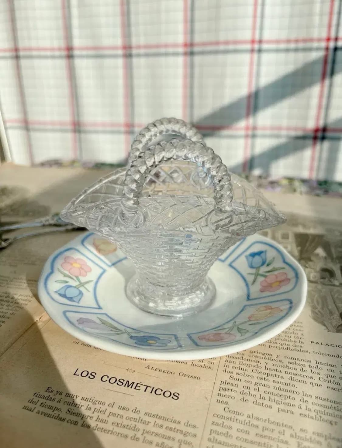 빈티지 글라스 바스켓 상품이미지3