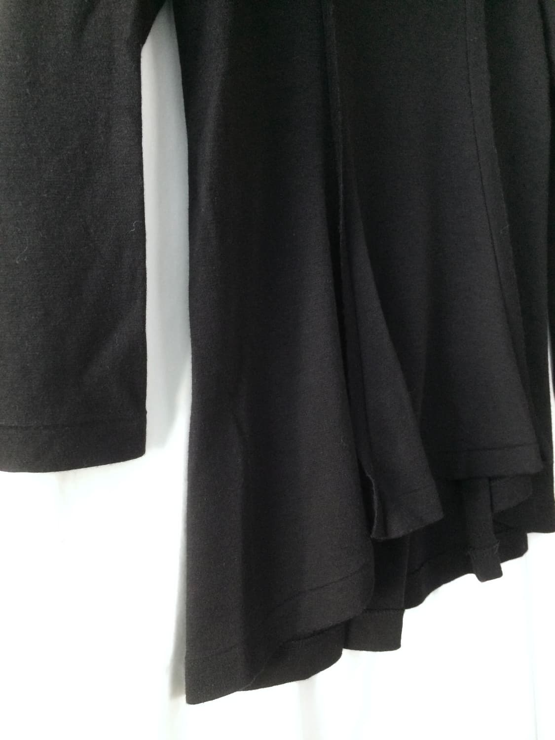 요지 야마모토 와이즈 무봉제 원통 제직 패브릭 테이프 니트 롱 슬리브  상품이미지6