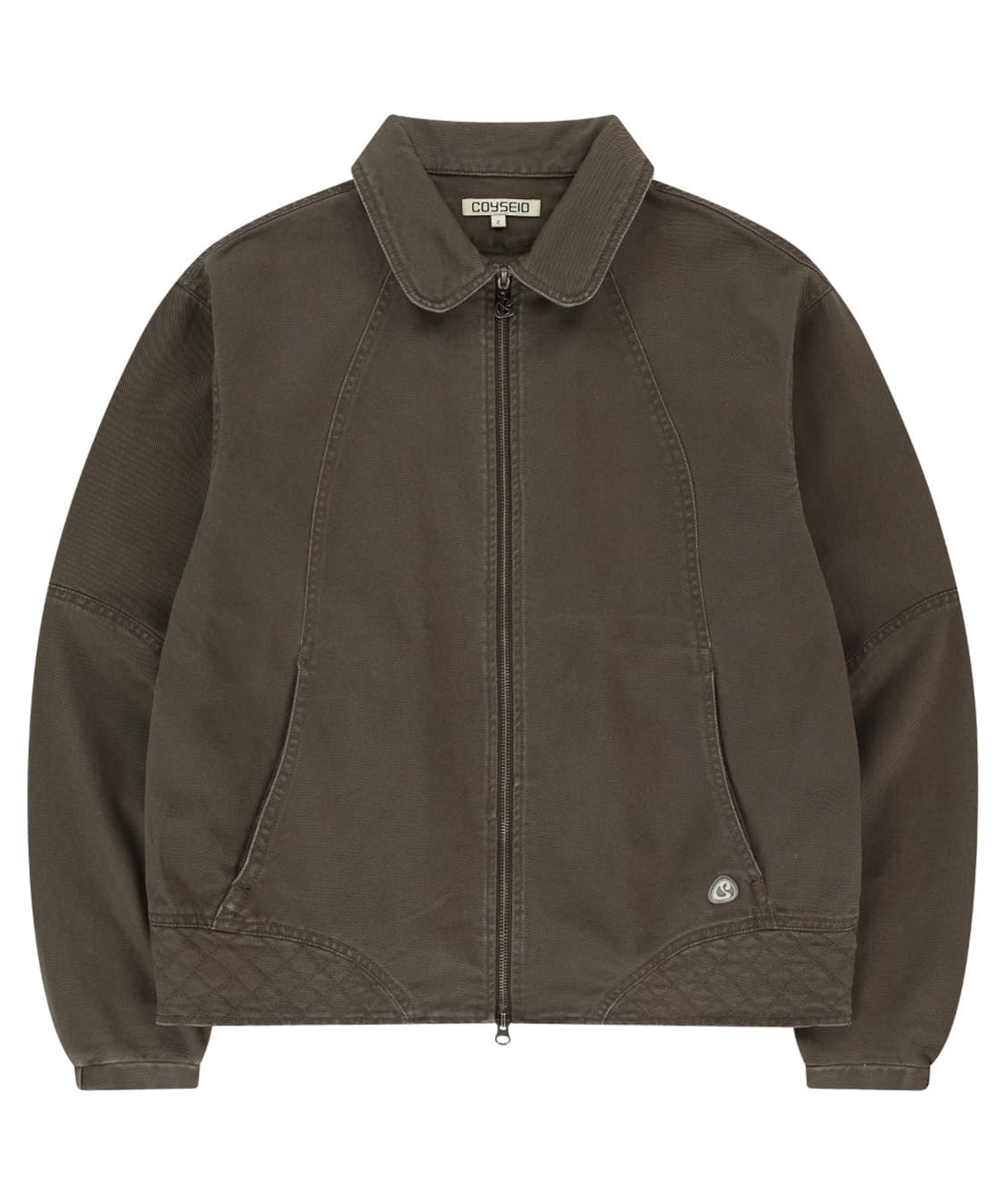 코이세이오 라운드카라 스티치 자켓 코코아 2 상품이미지1