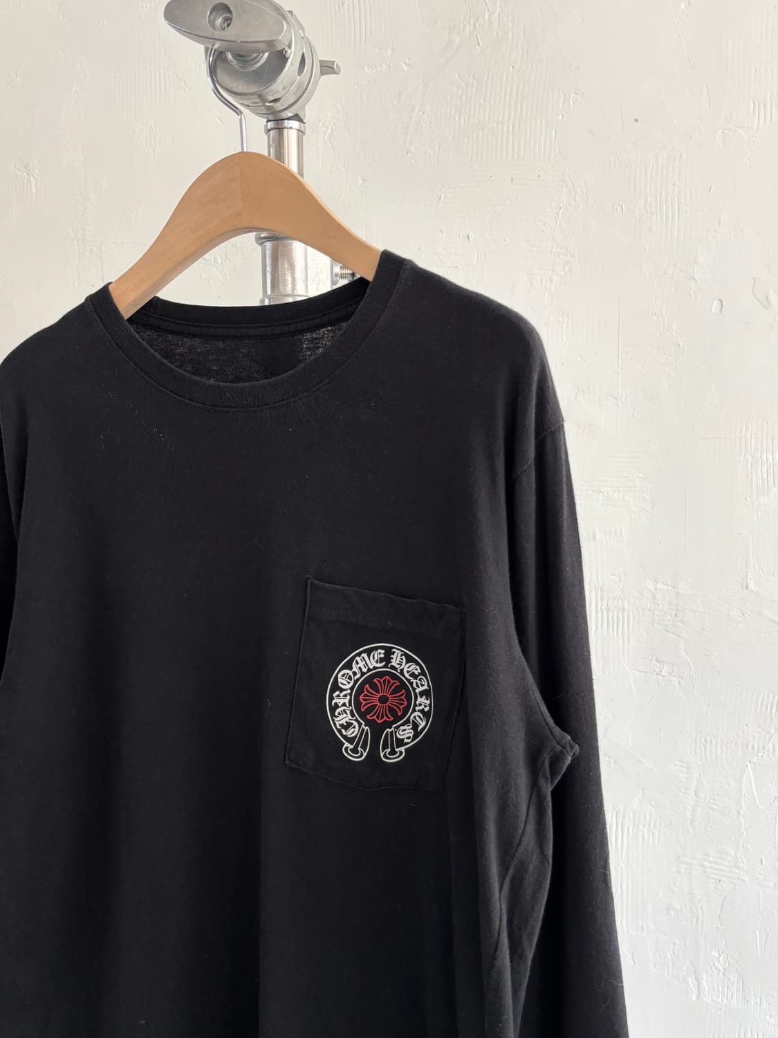 Chrome Hearts 크롬하츠 화이트레드 홀스슈 로고 스태프 슬리브 상품이미지5