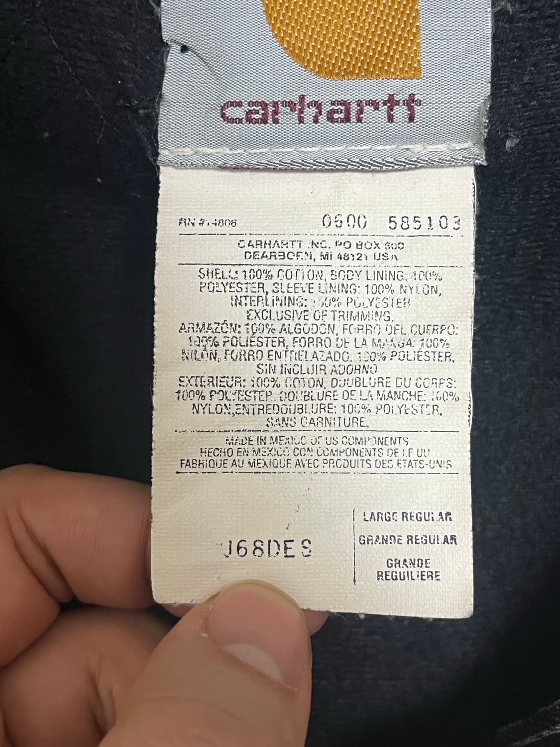 칼하트 J68 액티브 자켓 상품이미지6